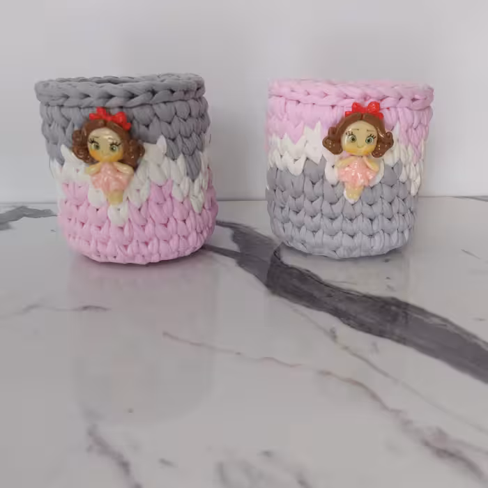 ست سبدهای زیبای دخترانه  مناسب لوازم آرایشی و بهداشتی و التحریر و..