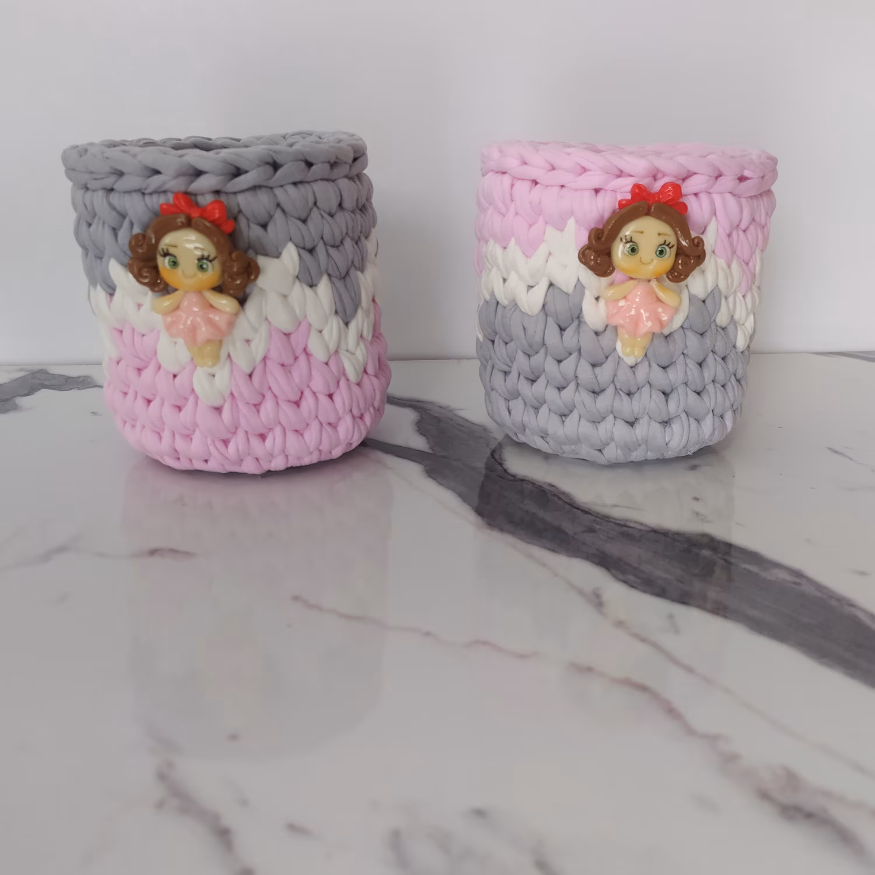 ست سبدهای زیبای دخترانه  مناسب لوازم آرایشی و بهداشتی و التحریر و..