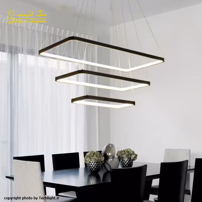 لوستر مدرن مربعی مدل S330