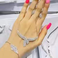 سرویس نقره زنجیری سوپر میکرو کد 2013 (با عیار استاندارد نقره 925)