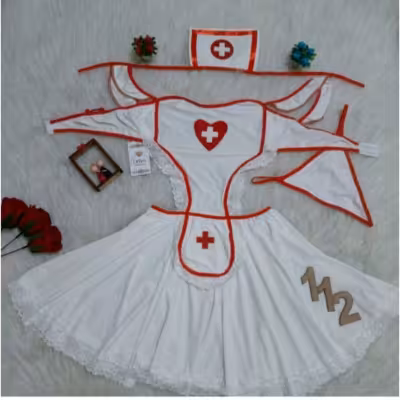 کاستوم پرستاری دامن دار فری سایز(38 42)