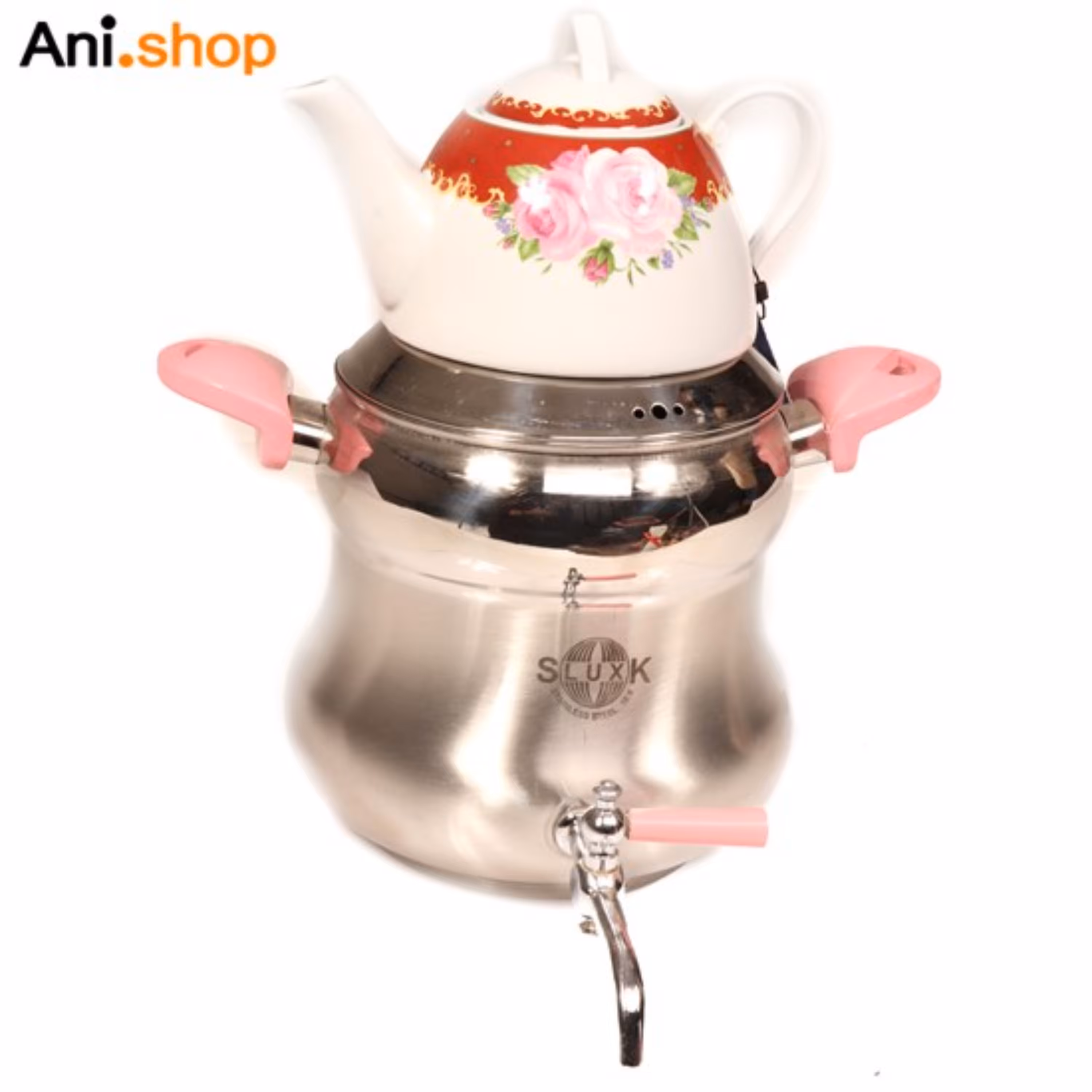 ست کتری و قوری کف چدن استیل    0