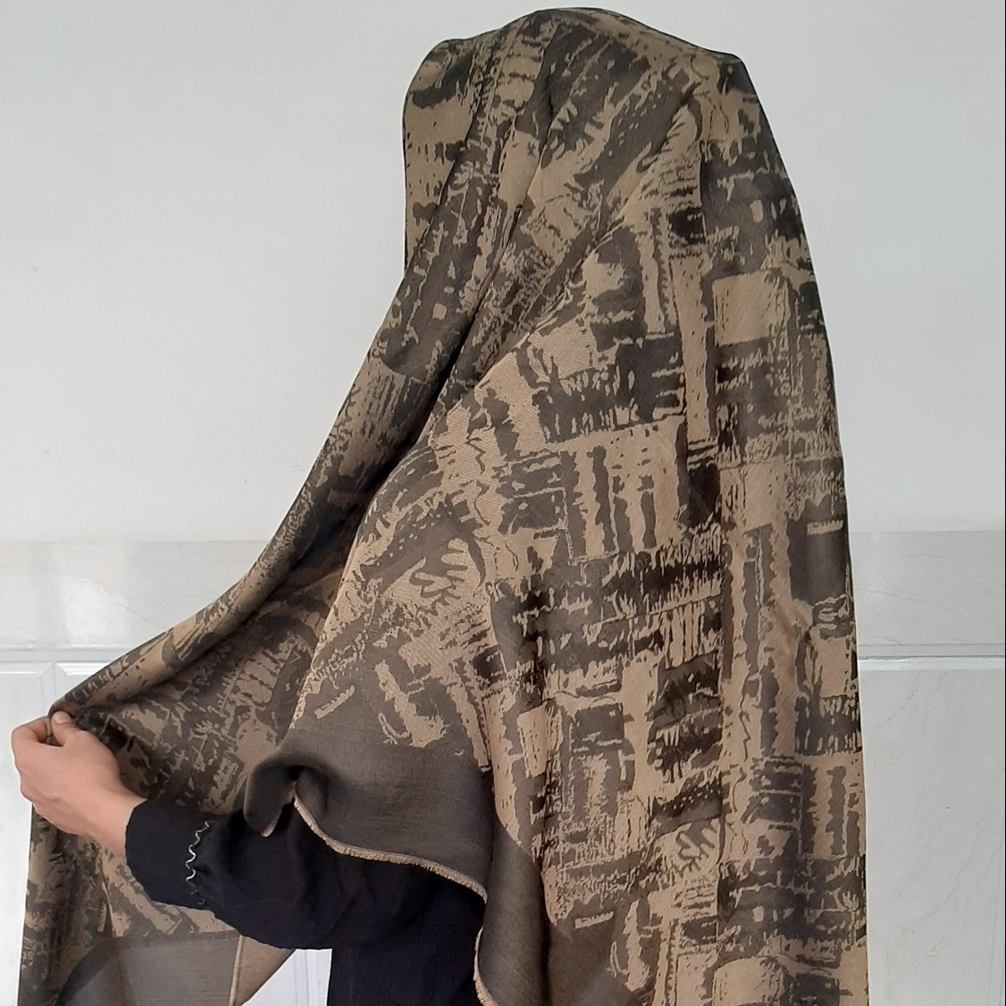 روسری نخی ابریشم قواره 140 چهارفصل