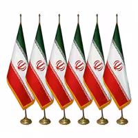 پرچم مخملی ایستاده بلند با میله و پایه گرد