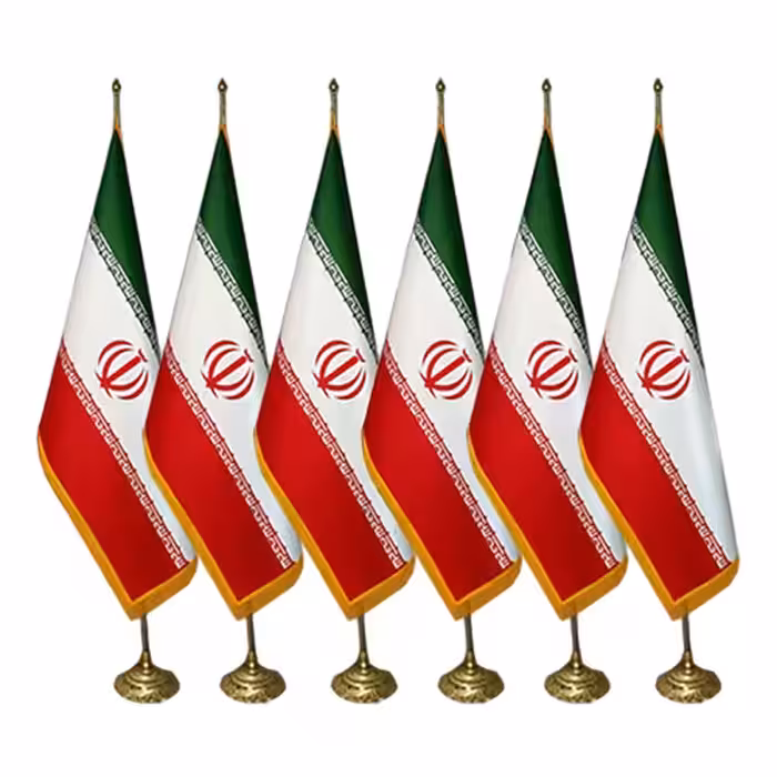 پرچم مخملی ایستاده بلند با میله و پایه گرد