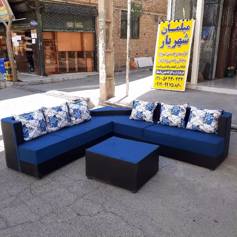 مبلمان راحتی مدل مبل ال کنج آریا 7 نفره