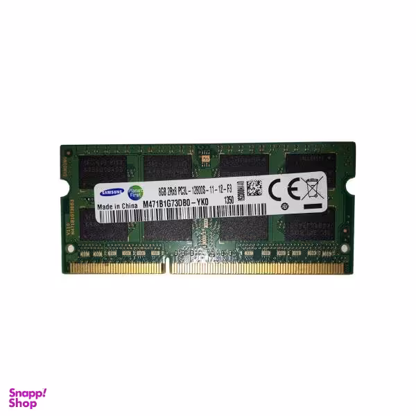 رم لپ تاپ سامسونگ مدل DDR3 12800s MHz PC3L ظرفیت 8 گیگابایت