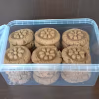 کوکی مخلوط (کشمشی و ساده و گردویی) جو دوسر و گندم کامل با شکر قهوه ای  24 عددی