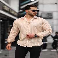 پیراهن / بلوز دکمه دار نود مردانه ساتن راه اورجینال Valiberta