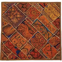 رومیزی مربع سوزن دوزی گلابتون کد ZARIMOR13 نفیس