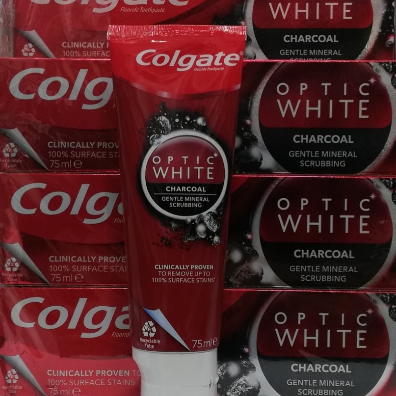 خمیر دندان کولگِیت Colgate optic white حجم 75 میلی لیتر