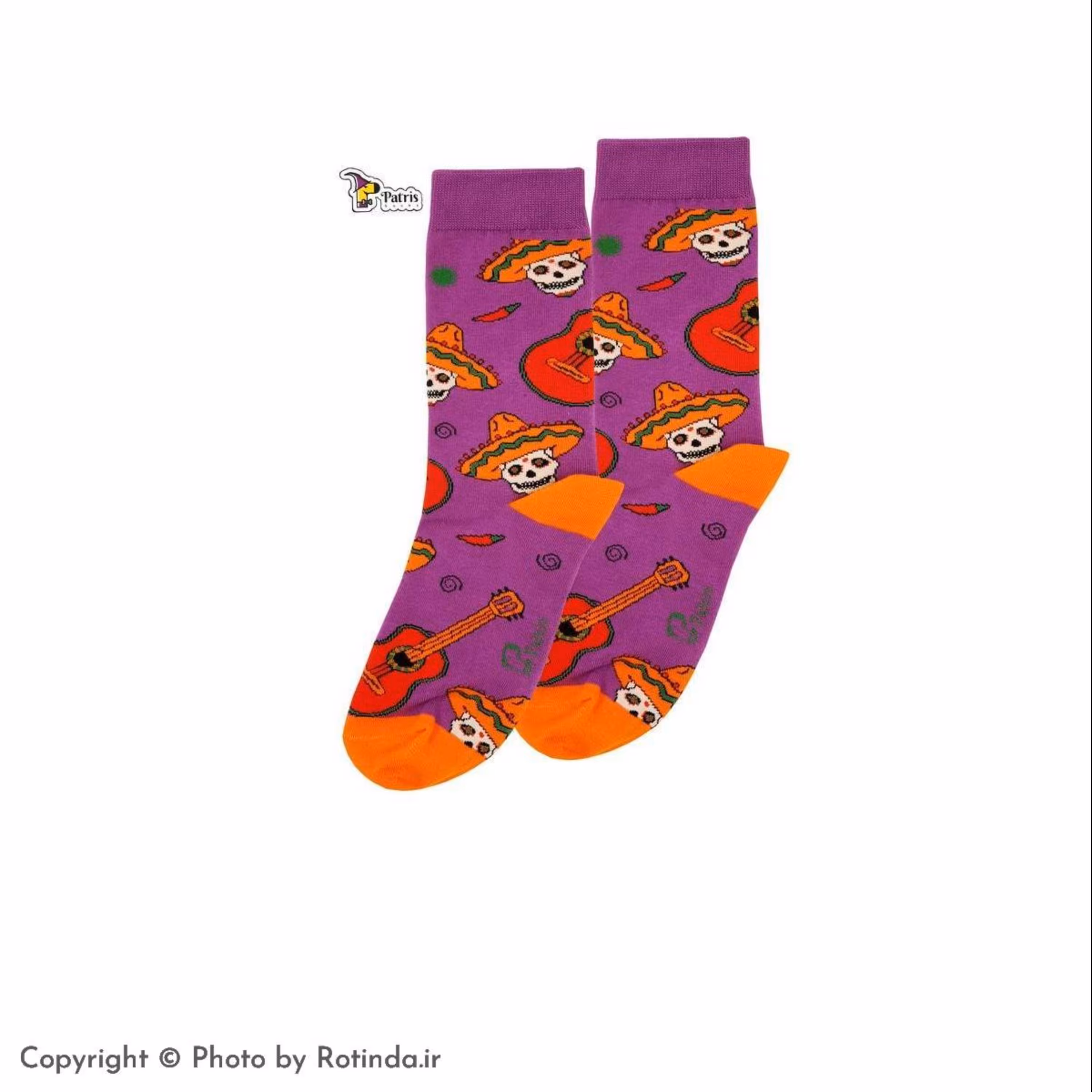 جوراب ساق دار گیتار و اسکلت پاتریس Patris کد 93ta