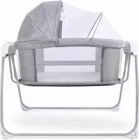 تخت کنار مادر گهواره برقی چهارکاره ماستلا موزیکال کنترلدار رنگ طوسی  mastela 4in1
