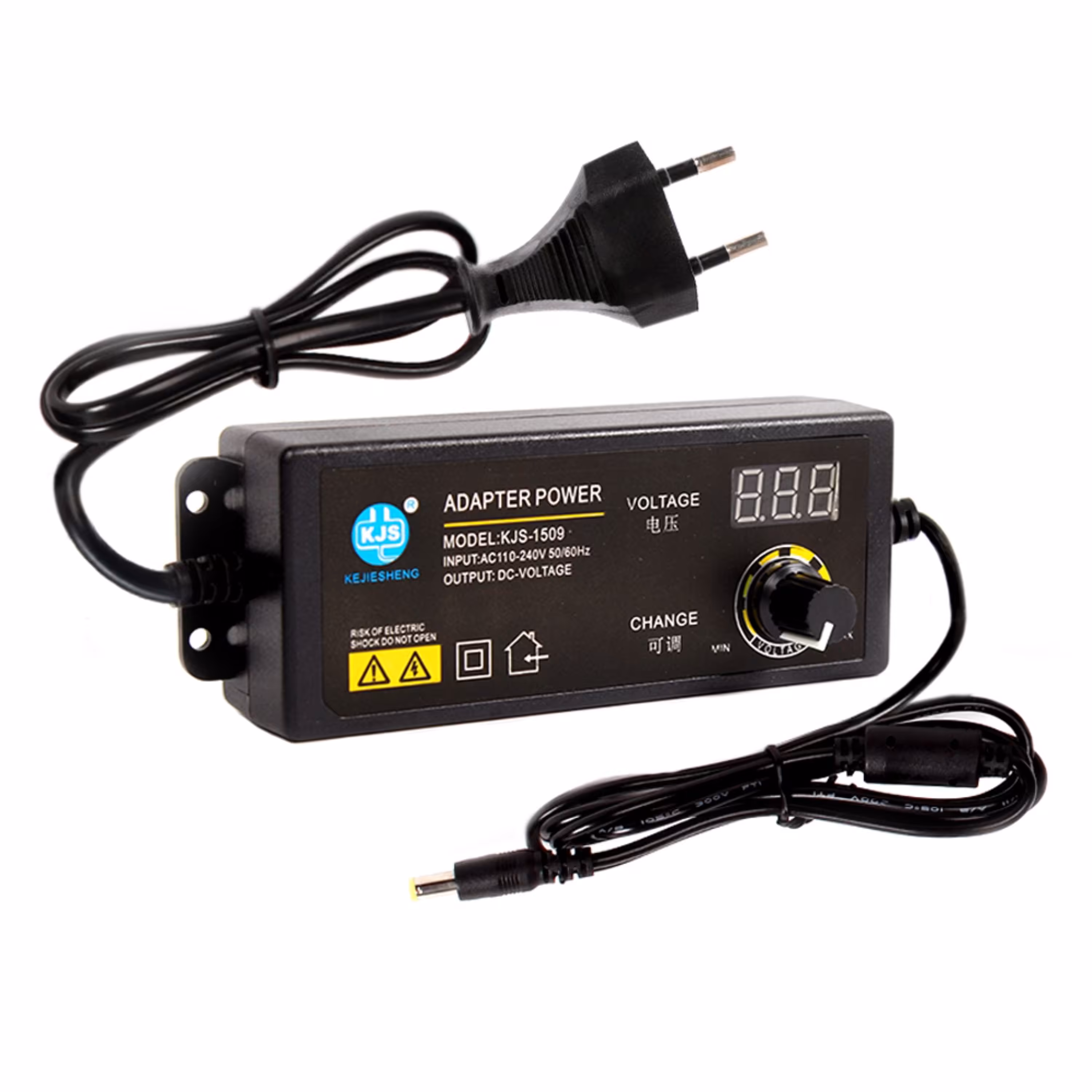 آداپتور متغیر 12 ولت دارای نمایشگر ولتاژ مدل 3 - 12 ولت 3 آمپر توان خروجی 36 وات