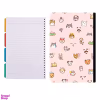 کلاسور طرح پترن کارتونی کد 46 به همراه کاغذ کلاسور