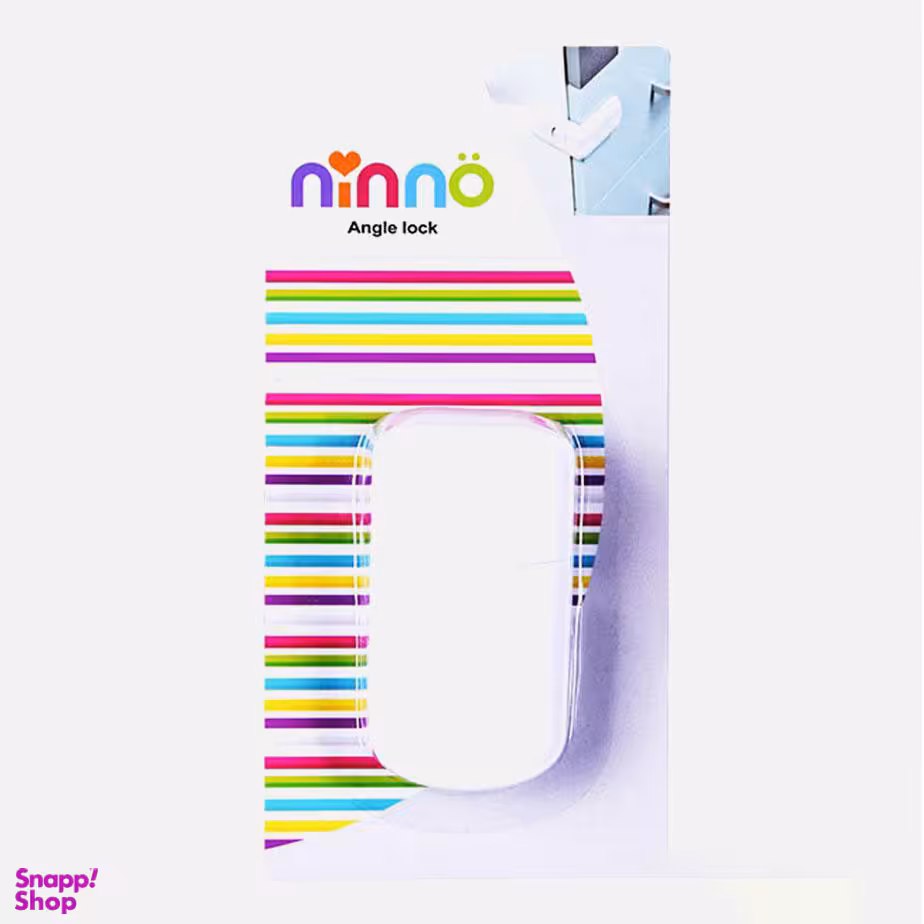قفل کشویی نی نو(Ninno) مدل گوشه ای رنگ سفید