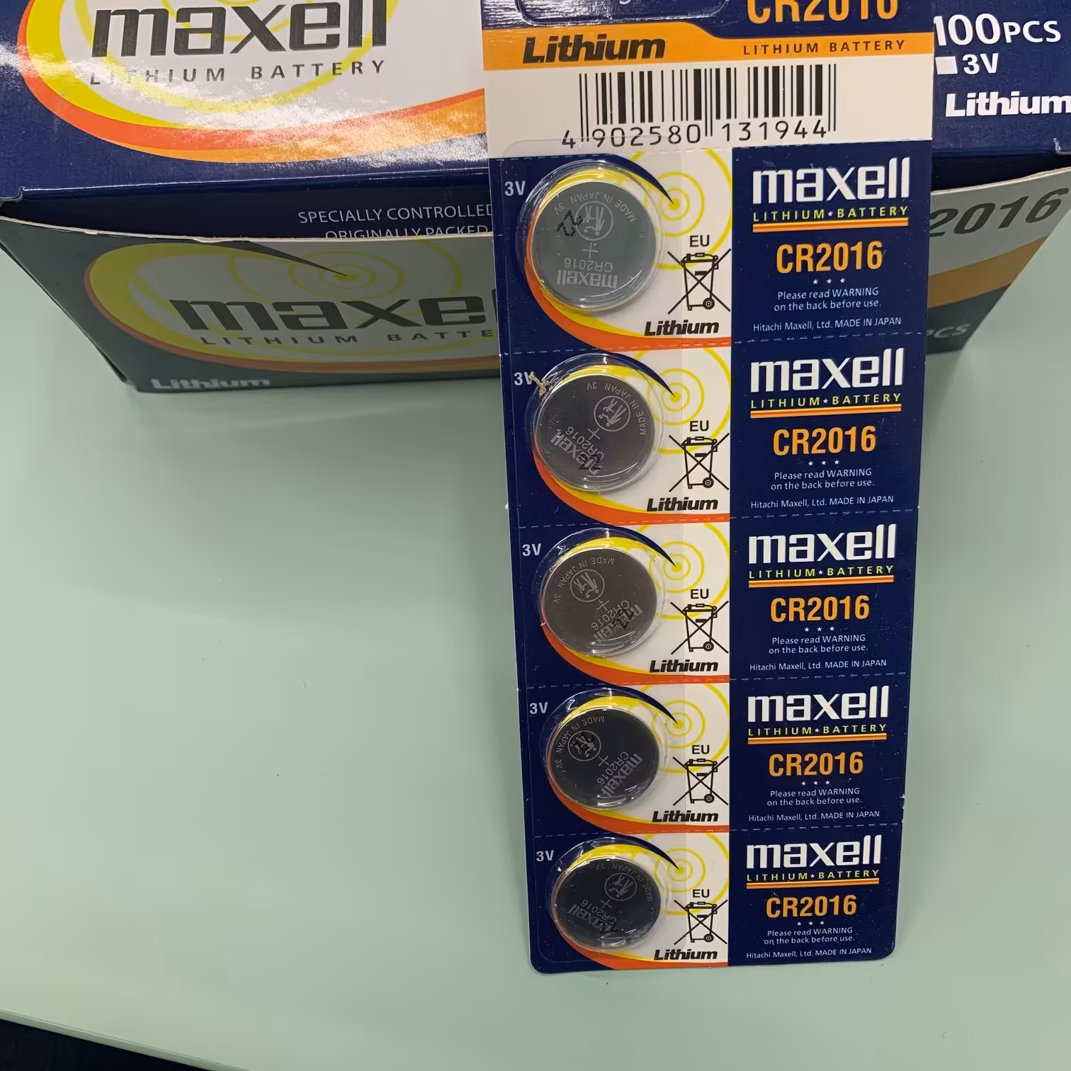 باطری سکه ای 2016 مکسل ابی بسته 100 عددی