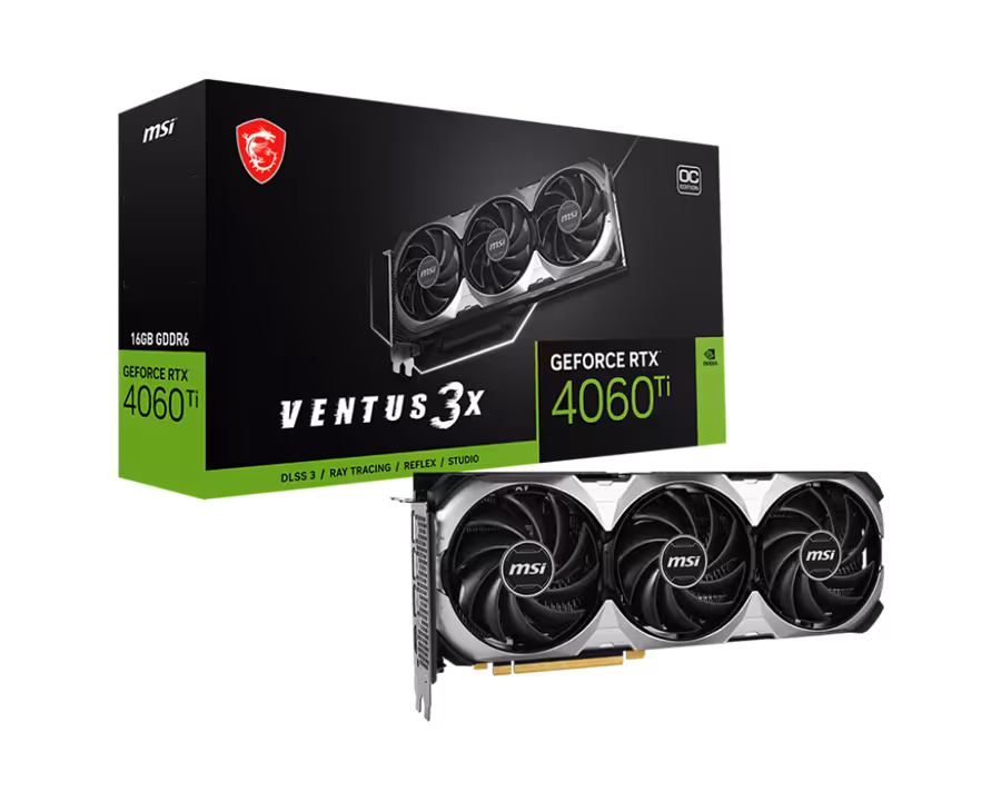 کارت گرافیک  ام اس آی مدل GeForce RTX™ 4060 Ti VENTUS 3X 16G OC با حافظه 16 گیگابایت
