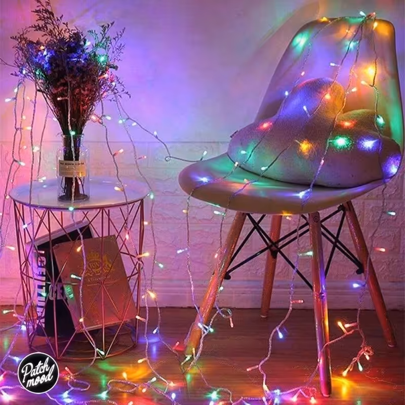 ریسه ال ای دی مدل سوزنی 100 ال ای دی دارای رنگ بندی - رقص نور