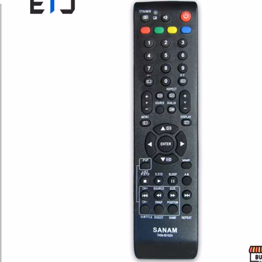 کنترل تلوزیون صنام SANAMTA5900102A کنترل ال ای دی صنام  LEDSANAM 102A تلوزیون صنام   کنترل صنام کیفیت اصلی ارسال رایگان 