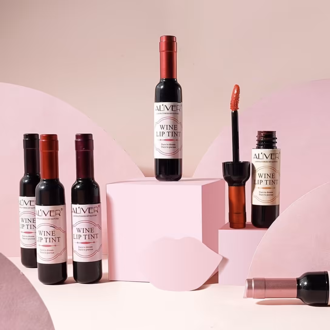 تینت لب شامپاین شرابی شش رنگ 