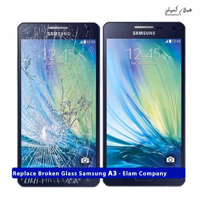 تعویض گلس تاچ ال سی دی سامسونگ A3 – ضمانتی و بدون ریسک