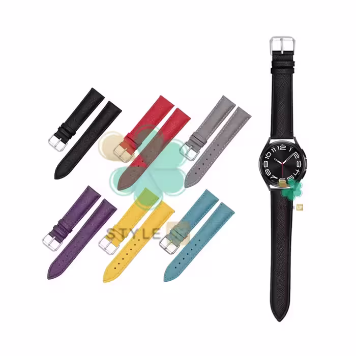 بند ساعت چرم طرح Lee مناسب Samsung Galaxy Watch 6 Classic 43/47mm