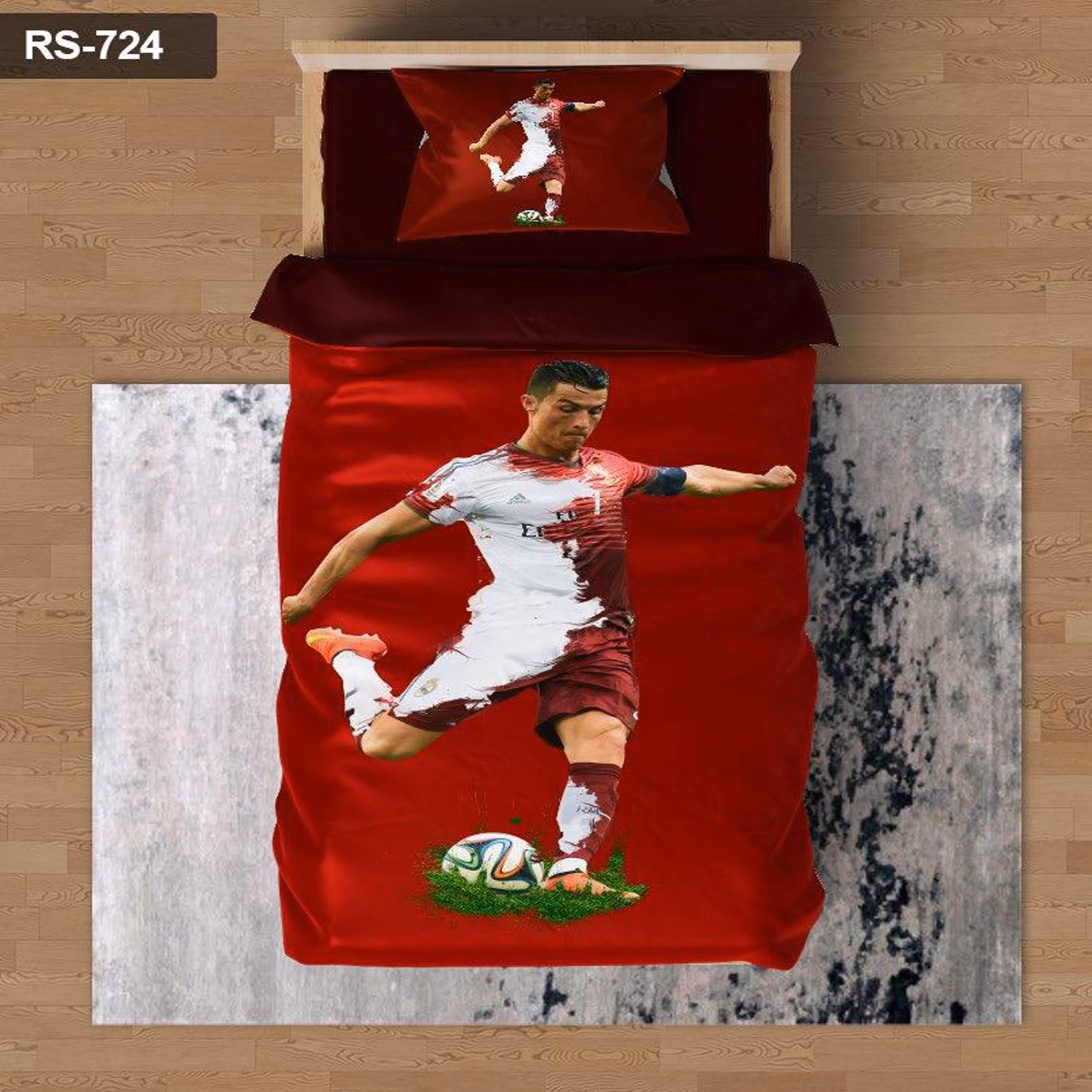 سرویس روتختی 1 نفره تنسل چاپی برندترک لند (Turk Land)  کد rs 724