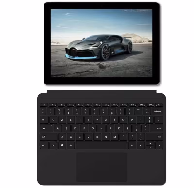 تبلت مایکروسافت مدل Microsoft Surface Go LTE - D به همراه کیبورد Black Type Cover