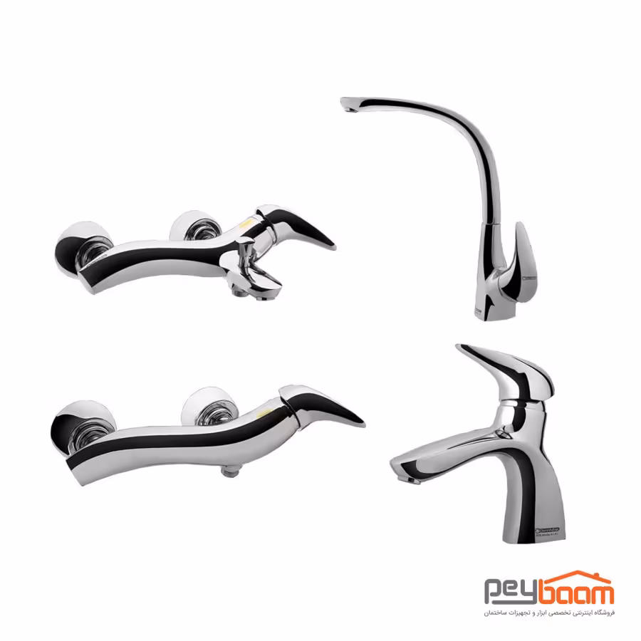 ست شیرآلات درخشان مدل بیوتی