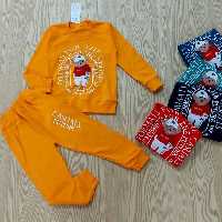 ست بلوز و شلوار اسپورت بچه گانه جنس ضخیم پنبه دورس