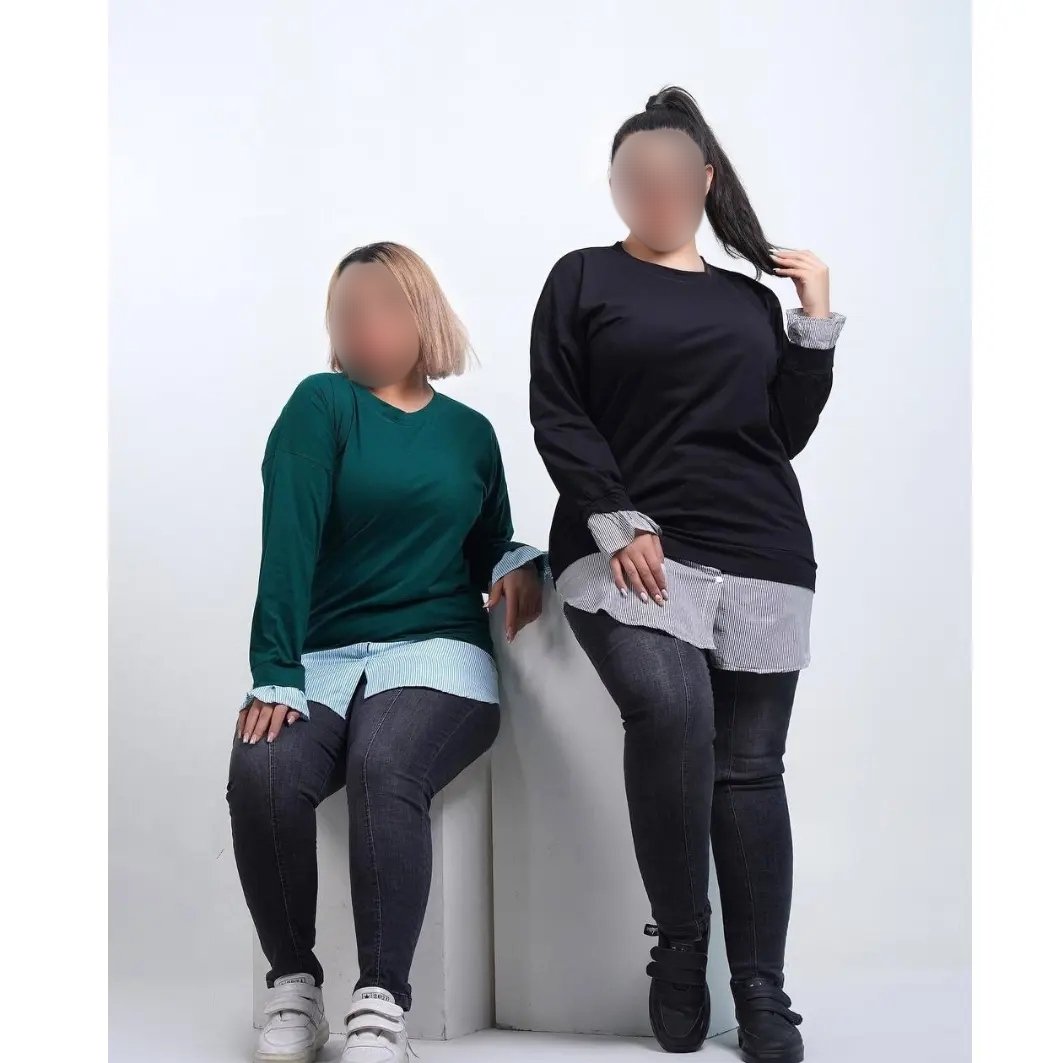 بلوز پنبه سایز بزرگ