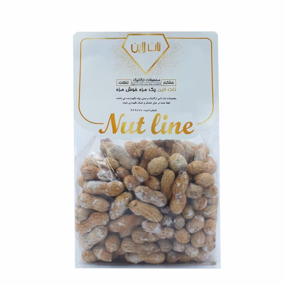 بادام زمینی با پوست نات لاین (500 گرمی)