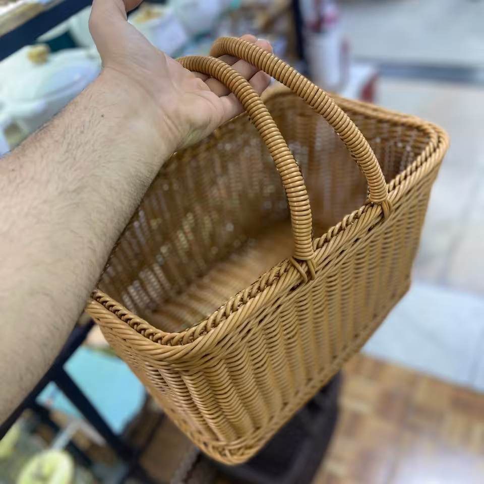 سبد پیکنیک حصیری 