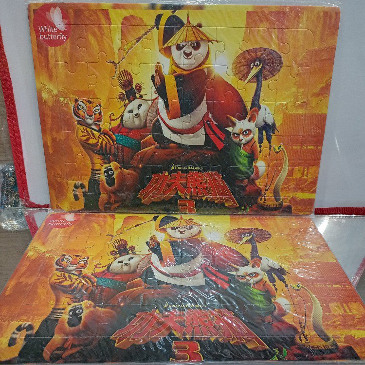 پازل پاندای کنفو کار و تخته وایت برد ویژه ی کودکان