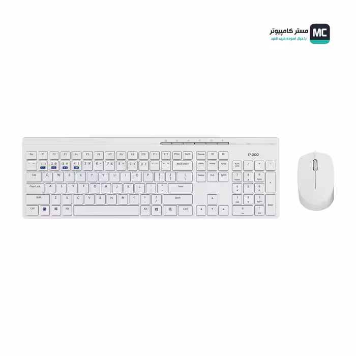 قیمت و خرید کیبورد و موس رپو 8110M Multi Mode White