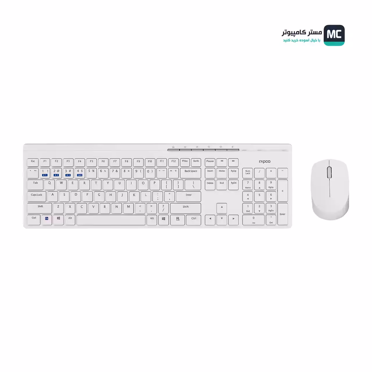 قیمت و خرید کیبورد و موس رپو 8110M Multi Mode White