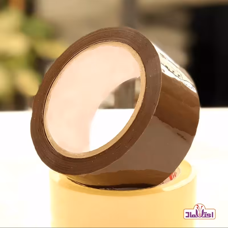 چسب پنج سانت قهوه ای ( مناسب بسته بندی محکم کارتن) | amazonchi