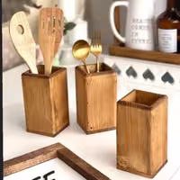 جا قاشقی چوبی مجموعه دو عددی