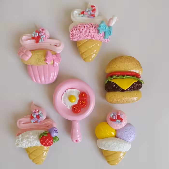 مگنت یخچال شش عددی جنس خمیر پلیمری | amazonchi