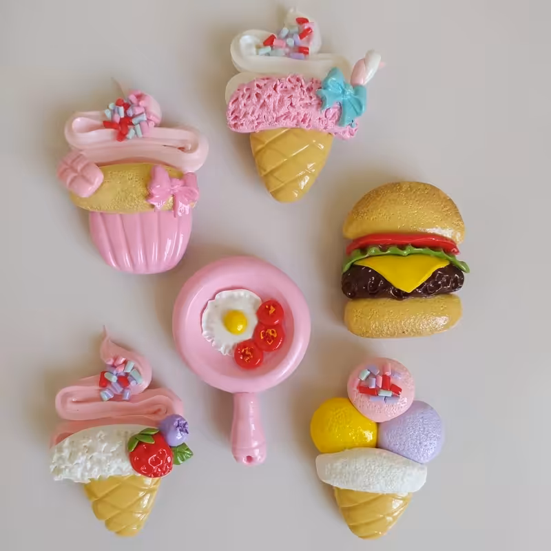 مگنت یخچال شش عددی جنس خمیر پلیمری | amazonchi