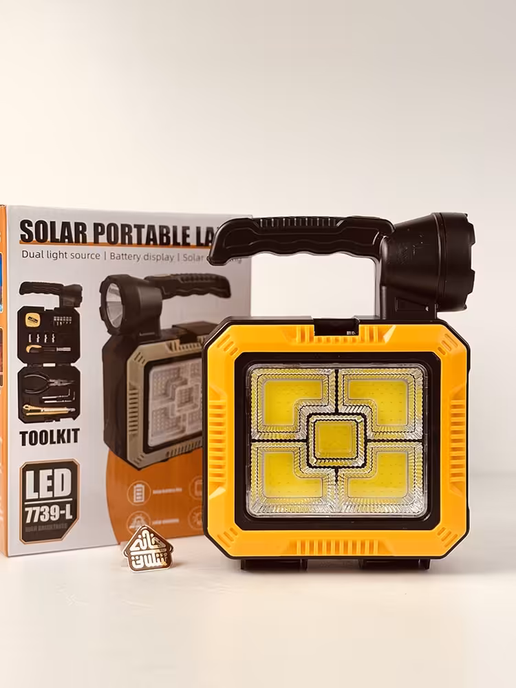 کیت ابزار SOLAR PORTABLE چند منظوره دارای چراغ اضطراری LED کد002593