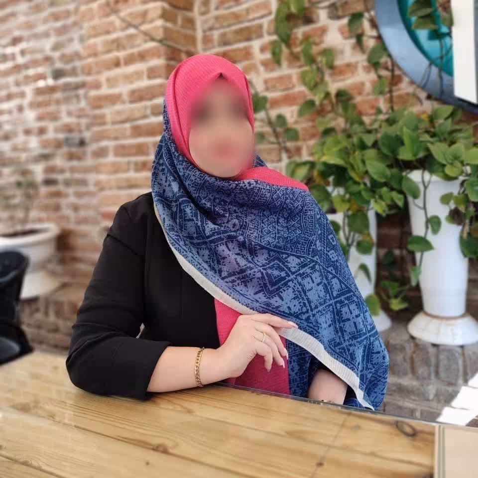 شال نخ  پنبـه منگوله ای 