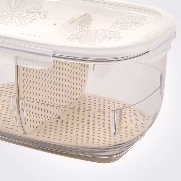 باکس میوه و سبزیجات کوچک لیمون رنگ وانیلی