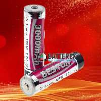 باتری لیتیوم یون شارژی 18650 ظرفیت3000 میلی آمپر 37 ولت بستون (نوک دار)