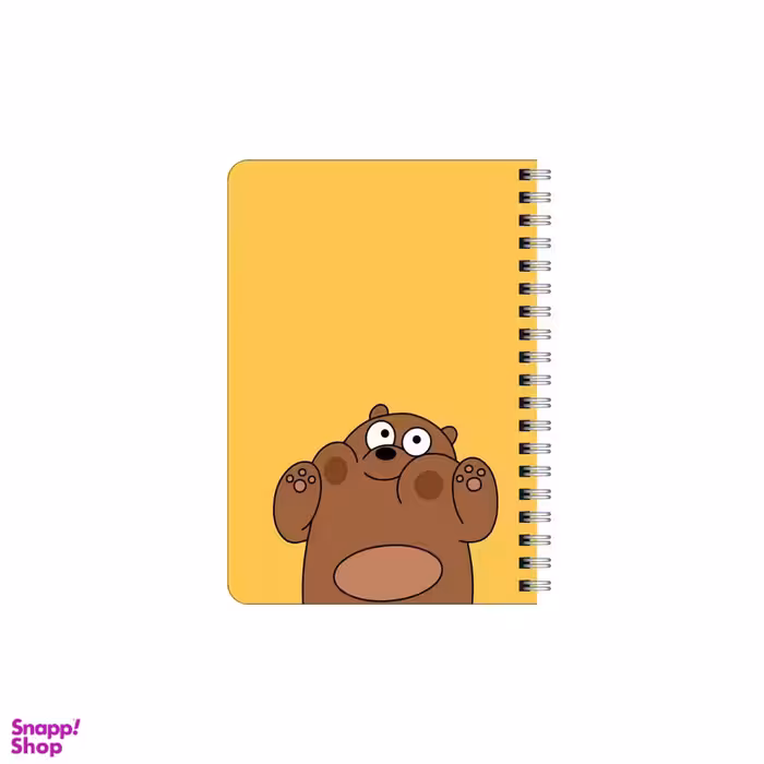 دفترچه یادداشت 80 برگ بامبیلیپ مدل چوبی طرح خرس کله فندوقی کد 1050239