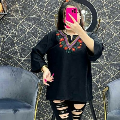 تونیک کنفی گلدوزی