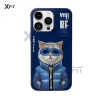 کاور نیمی مدل BLUE coat catمناسب برای آیفون 14pro/15pro/15promax