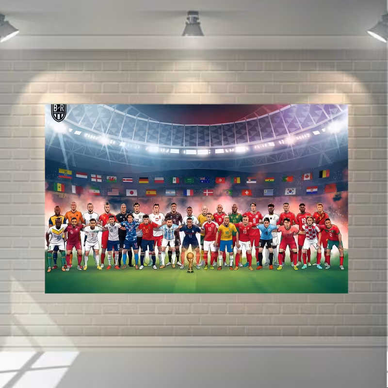 استیکر طرح ستارگان فوتبال جهان کد SDA1946