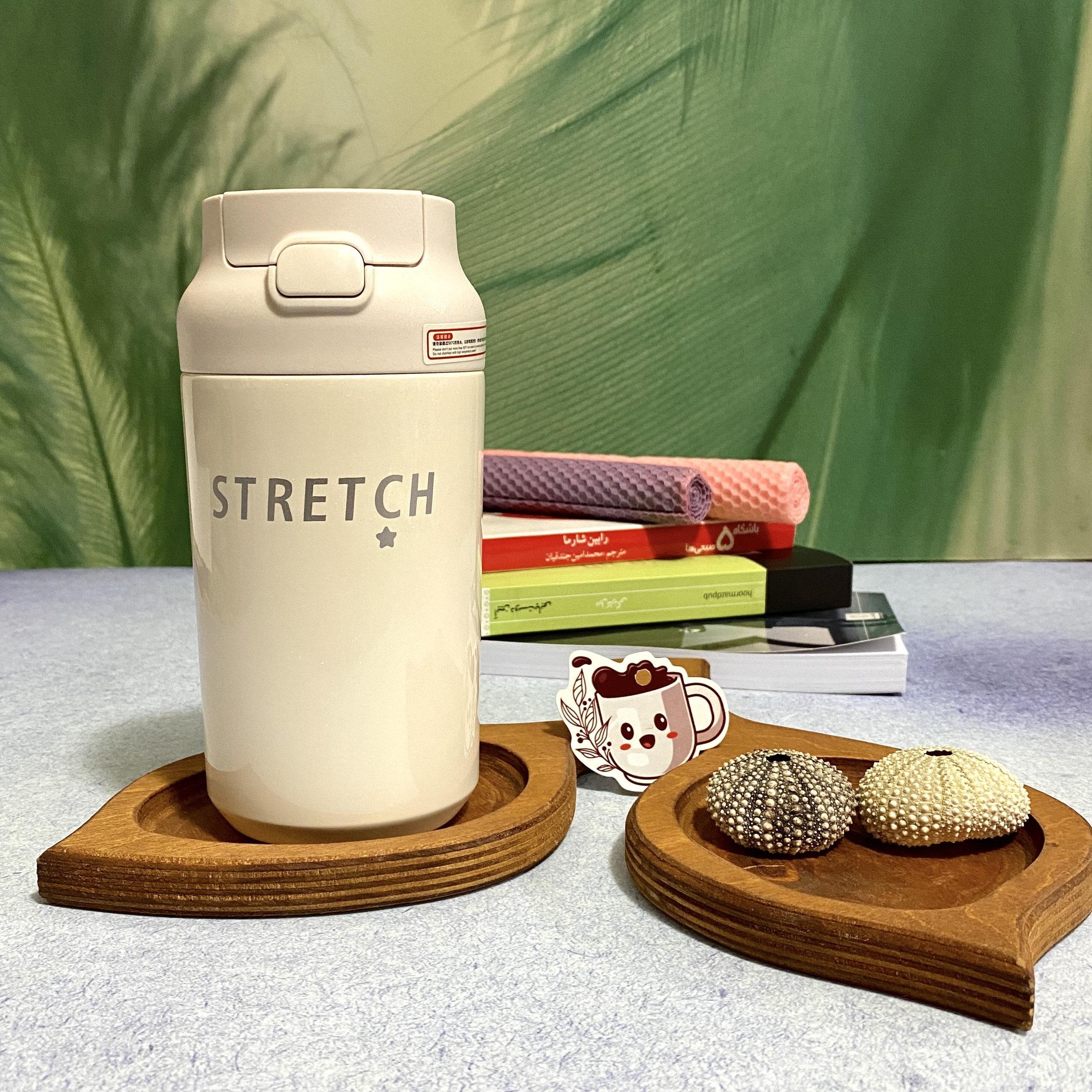 تراول ماگ مدل stretch گنجایش 0.5 لیتر رنگ استخوانی